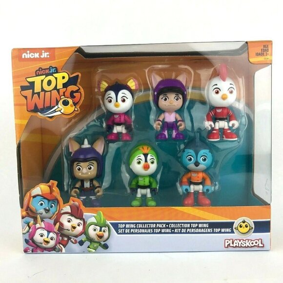 Nick Jr Top Wing 6 Character Collection Pack 3" Acton Figure Hasbro Playskool 3+ - Picture 1 of 10